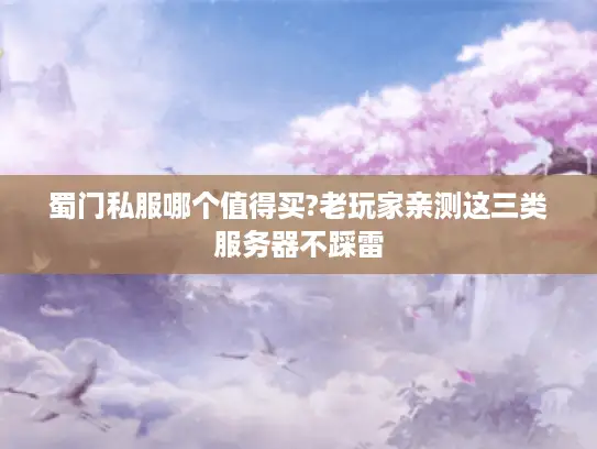 蜀门私服哪个值得买?老玩家亲测这三类服务器不踩雷 蜀门私服哪个值得买?老玩家亲测这三类服务器不踩雷