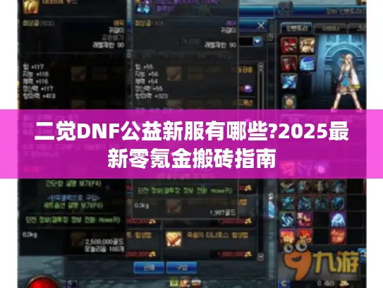 二觉DNF公益新服有哪些?2025最新零氪金搬砖指南