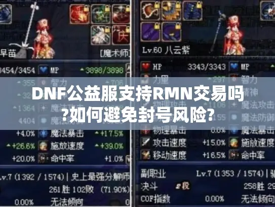 DNF公益服支持RMN交易吗?如何避免封号风险? DNF公益服支持RMN交易吗?如何避免封号风险?