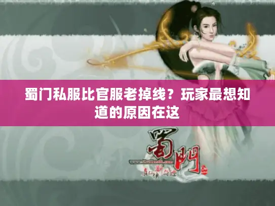 蜀门私服比官服老掉线？玩家最想知道的原因在这