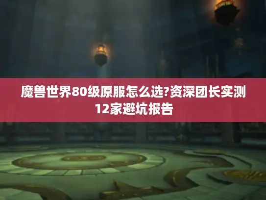 魔兽世界80级原服怎么选?资深团长实测12家避坑报告