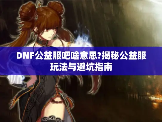 DNF公益服吧啥意思?揭秘公益服玩法与避坑指南