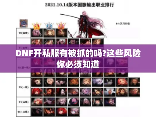 DNF开私服有被抓的吗?这些风险你必须知道