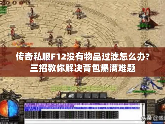 传奇私服F12没有物品过滤怎么办?三招教你解决背包爆满难题