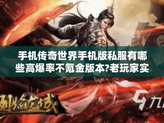 手机传奇世界手机版私服有哪些高爆率不氪金版本?老玩家实测推荐