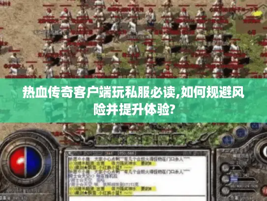 热血传奇客户端玩私服必读,如何规避风险并提升体验?
