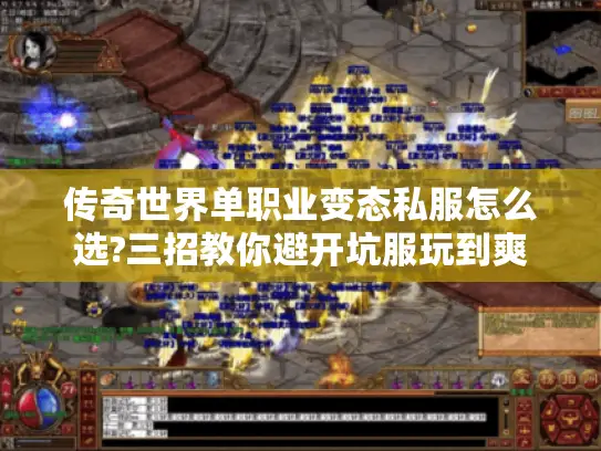 传奇世界单职业变态私服怎么选?三招教你避开坑服玩到爽 传奇世界单职业变态私服怎么选?三招教你避开坑服玩到爽