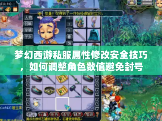 梦幻西游私服属性修改安全技巧，如何调整角色数值避免封号