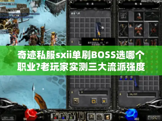 奇迹私服sxii单刷BOSS选哪个职业?老玩家实测三大流派强度对比 奇迹私服sxii单刷BOSS选哪个职业?老玩家实测三大流派强度对比