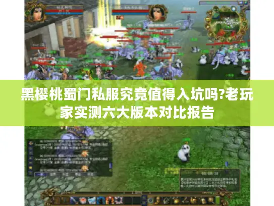黑樱桃蜀门私服究竟值得入坑吗?老玩家实测六大版本对比报告