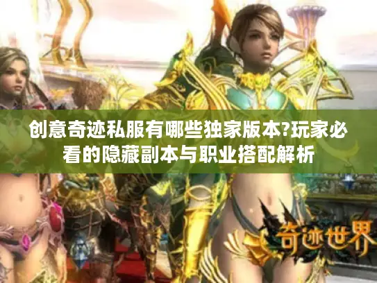 创意奇迹私服有哪些独家版本?玩家必看的隐藏副本与职业搭配解析