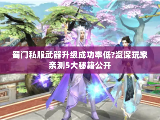 蜀门私服武器升级成功率低?资深玩家亲测5大秘籍公开