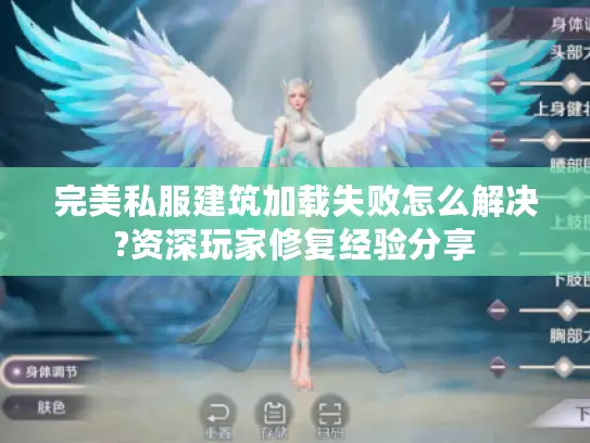 完美私服建筑加载失败怎么解决?资深玩家修复经验分享