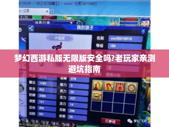 梦幻西游私服无限版安全吗?老玩家亲测避坑指南