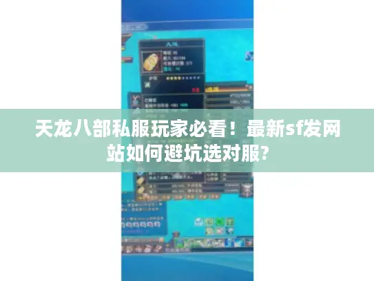 天龙八部私服玩家必看！最新sf发网站如何避坑选对服?