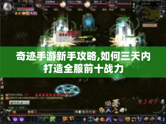 奇迹手游新手攻略,如何三天内打造全服前十战力 奇迹手游新手攻略,如何三天内打造全服前十战力