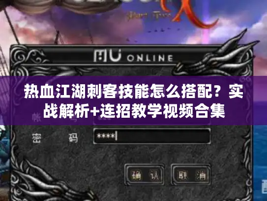 热血江湖刺客技能怎么搭配？实战解析+连招教学视频合集