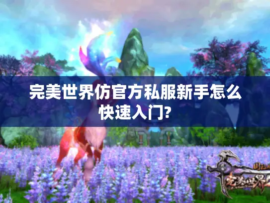 完美世界仿官方私服新手怎么快速入门?