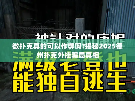 微扑克真的可以作弊吗?揭秘2025德州扑克外挂骗局真相