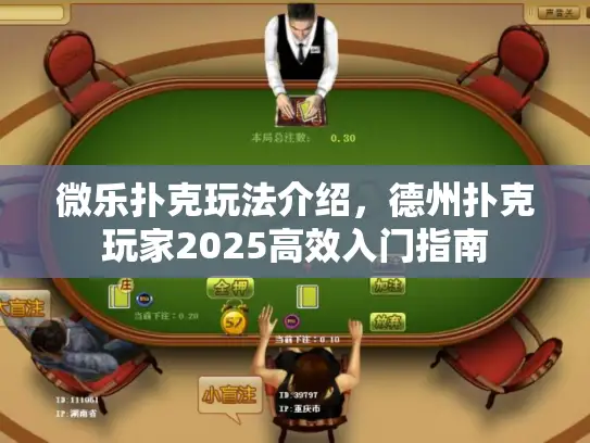 微乐扑克玩法介绍，德州扑克玩家2025高效入门指南