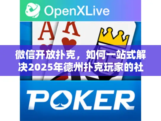 微信开放扑克，如何一站式解决2025年德州扑克玩家的社交难题？