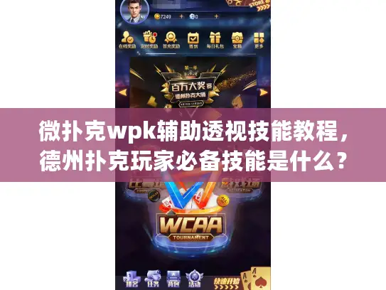 微扑克wpk辅助透视技能教程,德州扑克玩家必备技能是什么? 微扑克wpk辅助透视技能教程,德州扑克玩家必备技能是什么?