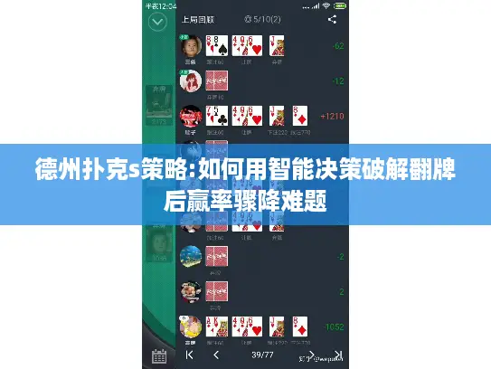 德州扑克s策略:如何用智能决策破解翻牌后赢率骤降难题