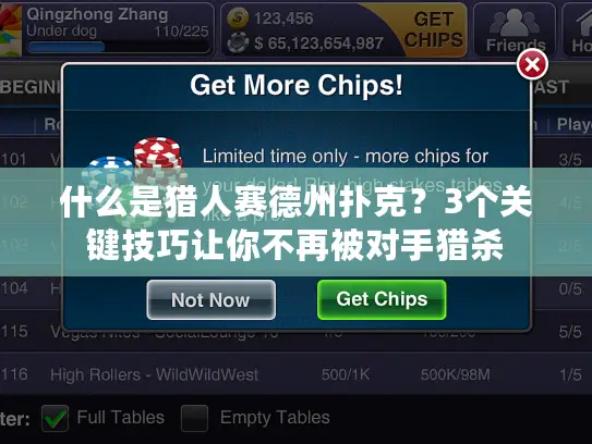 什么是猎人赛德州扑克?3个关键技巧让你不再被对手猎杀 什么是猎人赛德州扑克?3个关键技巧让你不再被对手猎杀