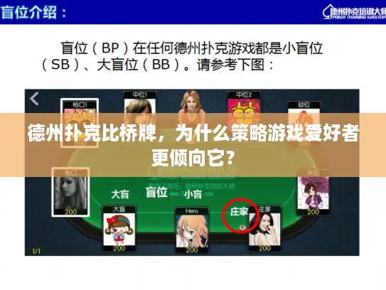 德州扑克比桥牌，为什么策略游戏爱好者更倾向它？