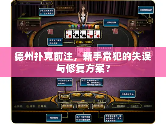 德州扑克前注，新手常犯的失误与修复方案？