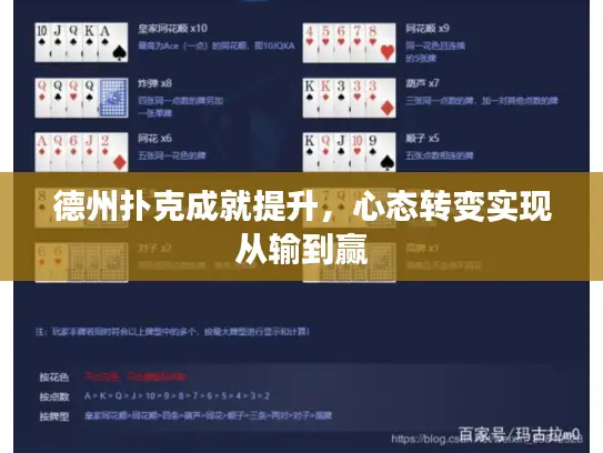 德州扑克成就提升,心态转变实现从输到赢 德州扑克成就提升,心态转变实现从输到赢
