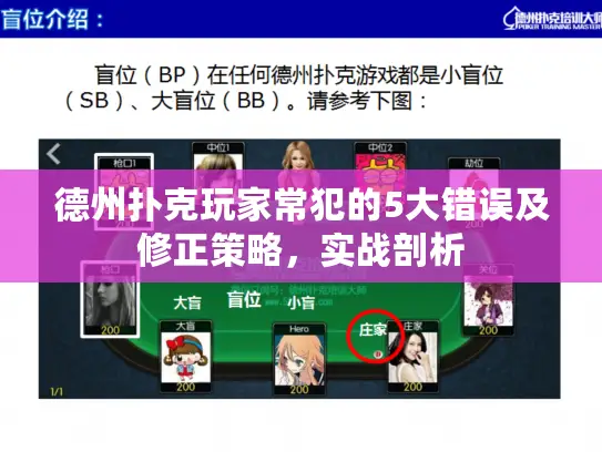 德州扑克玩家常犯的5大错误及修正策略，实战剖析