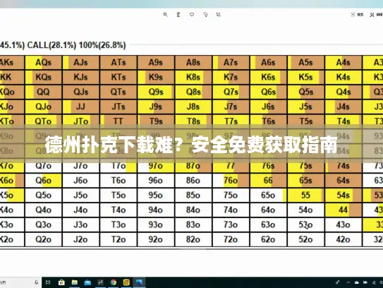 德州扑克下载难？安全免费获取指南
