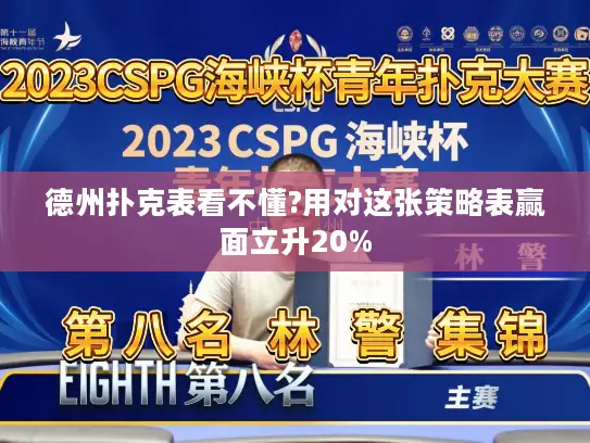 德州扑克表看不懂?用对这张策略表赢面立升20%