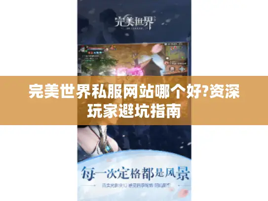 完美世界私服网站哪个好?资深玩家避坑指南