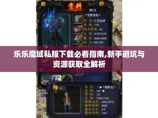乐乐魔域私服下载必看指南,新手避坑与资源获取全解析