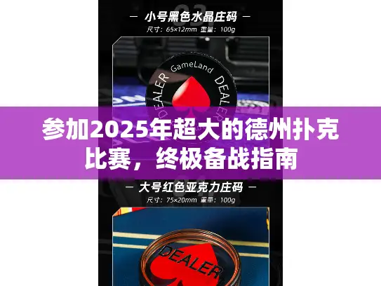 参加2025年超大的德州扑克比赛，终极备战指南