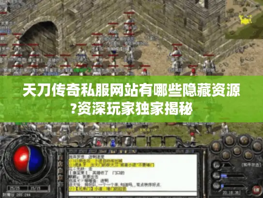 天刀传奇私服网站有哪些隐藏资源?资深玩家独家揭秘