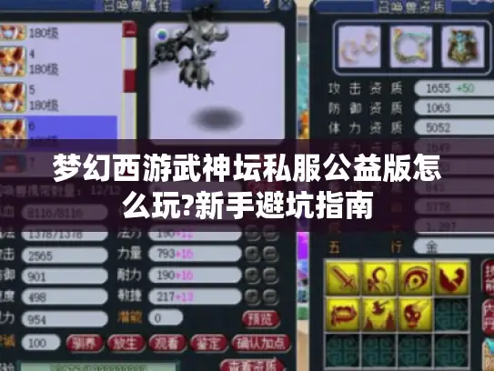 梦幻西游武神坛私服公益版怎么玩?新手避坑指南