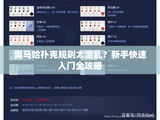 奥马哈扑克规则太混乱？新手快速入门全攻略