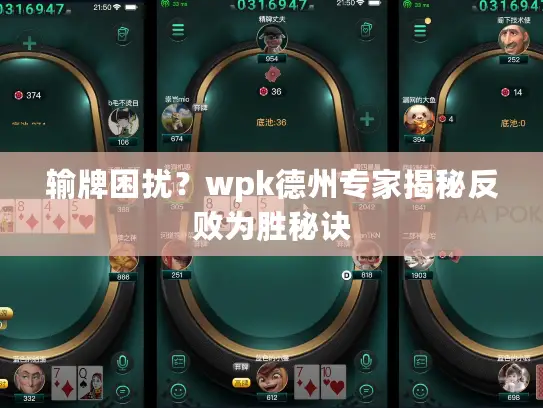 输牌困扰？wpk德州专家揭秘反败为胜秘诀