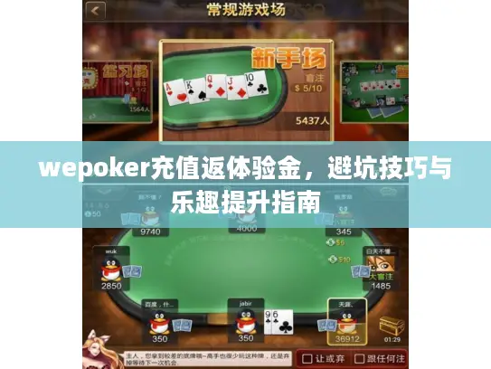 wepoker充值返体验金,避坑技巧与乐趣提升指南 wepoker充值返体验金,避坑技巧与乐趣提升指南