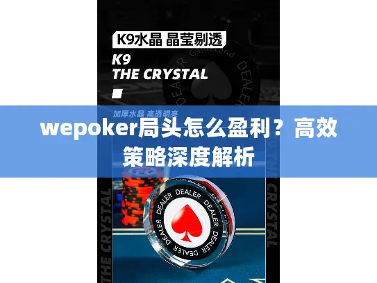 wepoker局头怎么盈利？高效策略深度解析