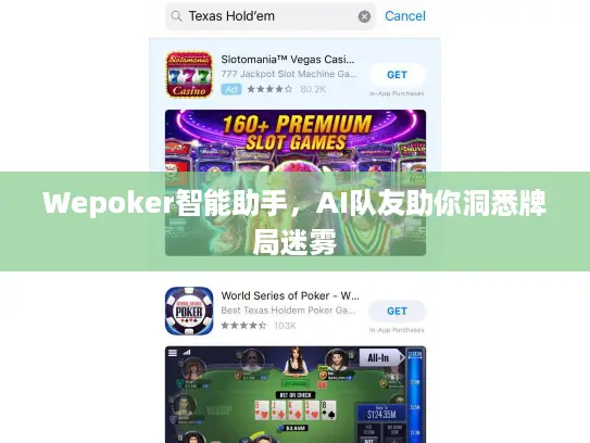 Wepoker智能助手，AI队友助你洞悉牌局迷雾