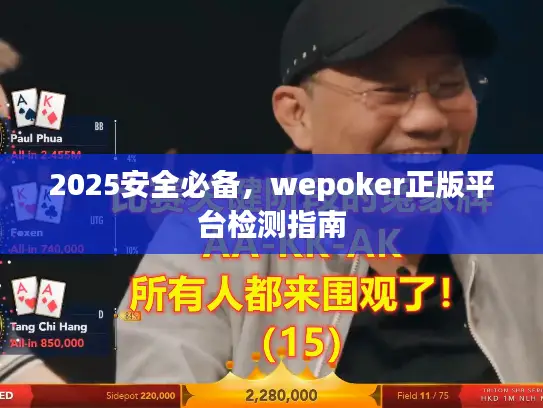 2025安全必备，wepoker正版平台检测指南
