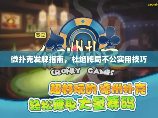 微扑克发牌指南，杜绝牌局不公实用技巧