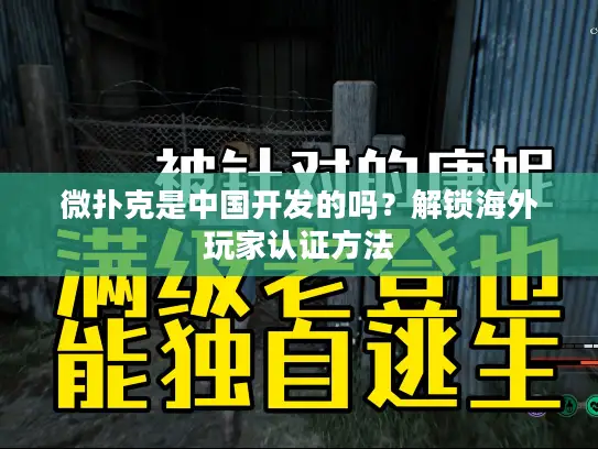 微扑克是中国开发的吗？解锁海外玩家认证方法