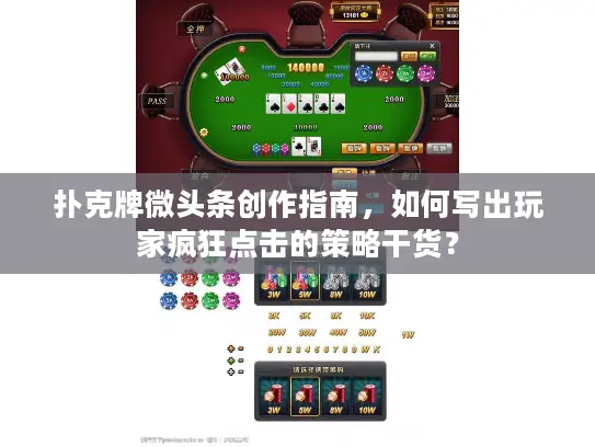 扑克牌微头条创作指南,如何写出玩家疯狂点击的策略干货? 扑克牌微头条创作指南,如何写出玩家疯狂点击的策略干货?