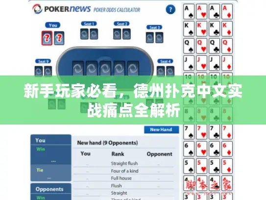 新手玩家必看，德州扑克中文实战痛点全解析