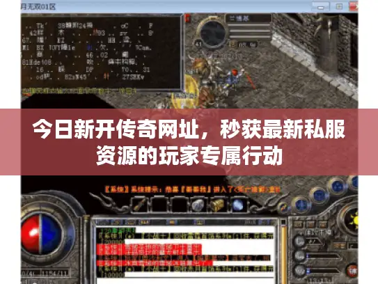 今日新开传奇网址，秒获最新私服资源的玩家专属行动